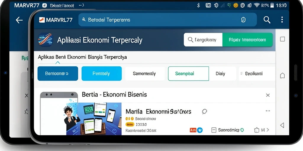 Tampilan antarmuka utama MARVRL77 yang sederhana dan informatif.