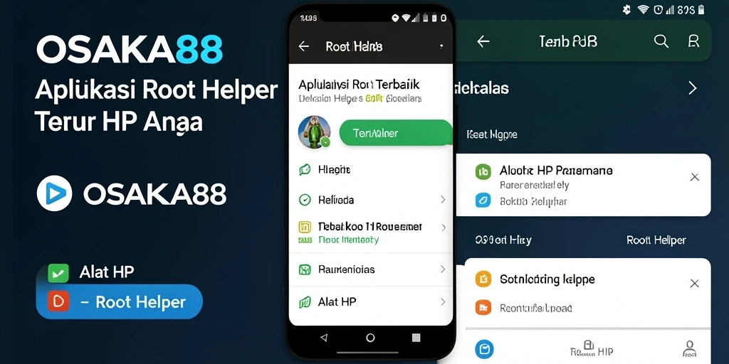 Tampilan antarmuka aplikasi OSAKA88 yang intuitif dan mudah digunakan.
