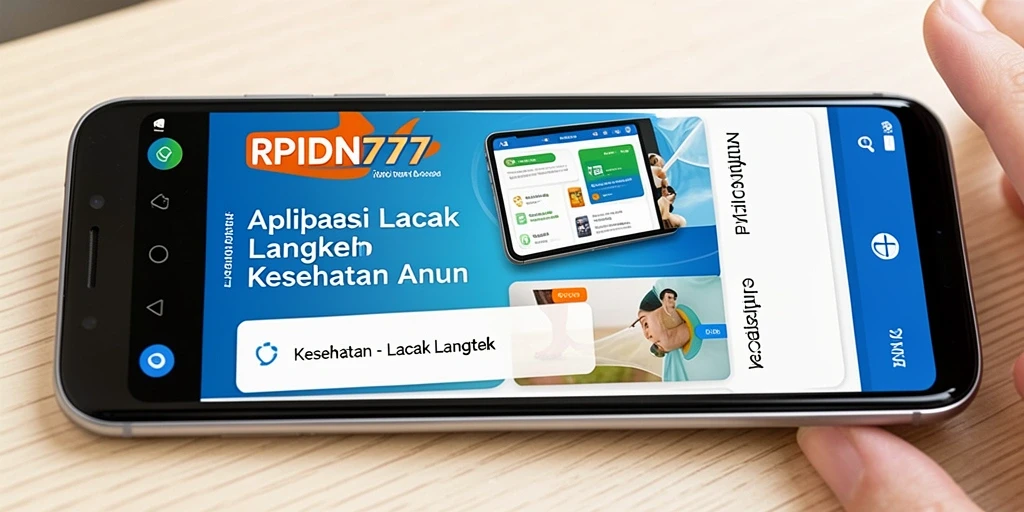 Tampilan antarmuka aplikasi RPIDN777 menunjukkan fitur Lacak Langkah yang intuitif.