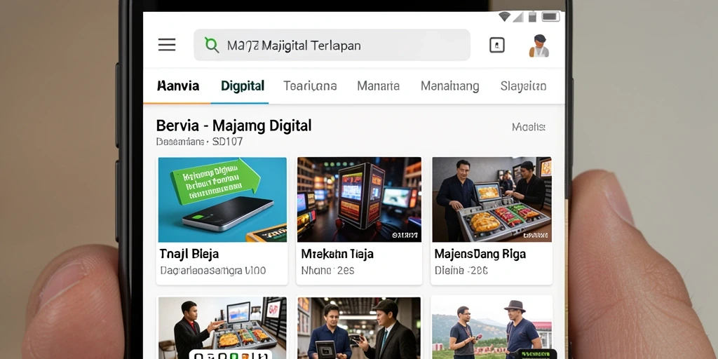 Antarmuka aplikasi SD107 yang menarik dan mudah digunakan.